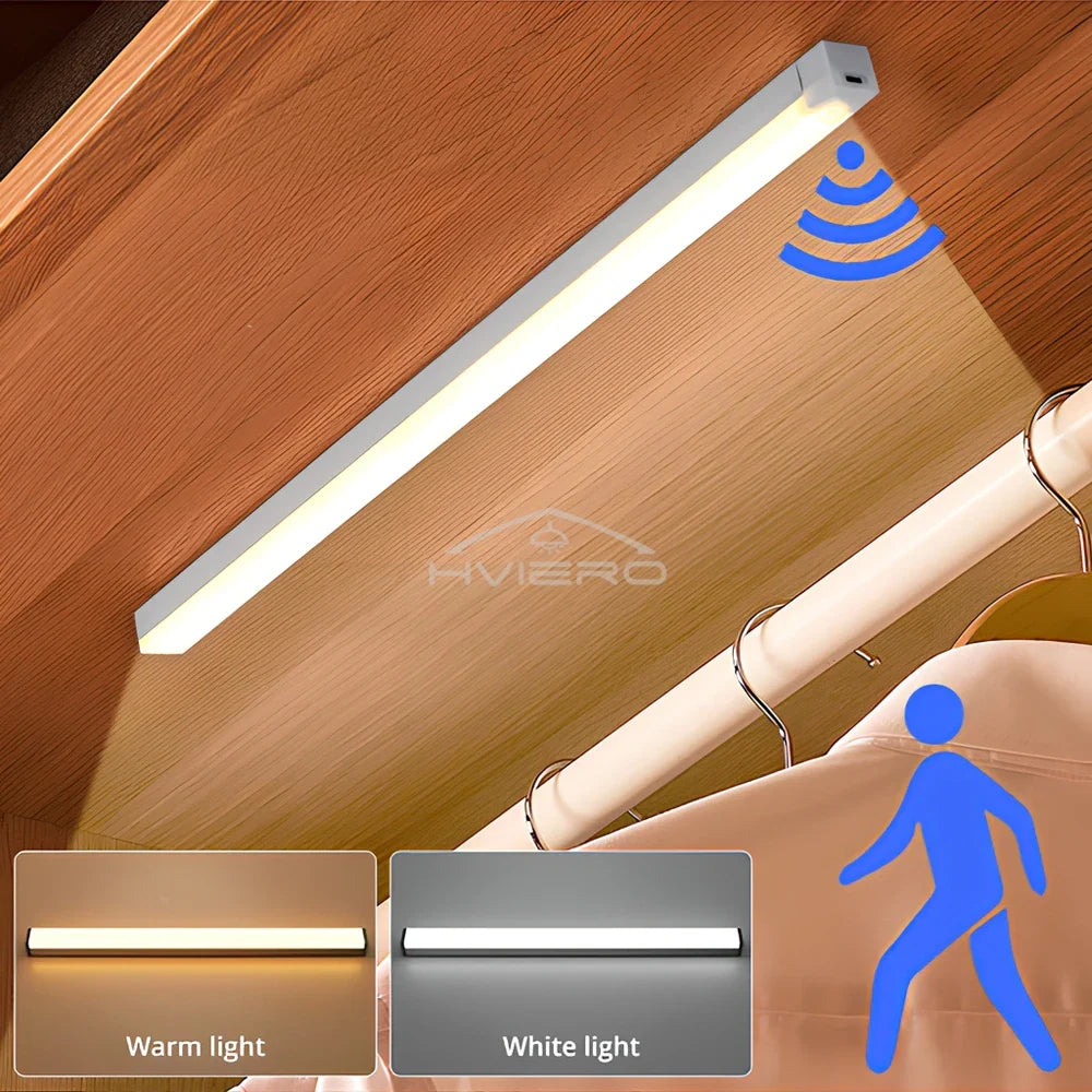 Wireless LED Motion Sensor Night Light - USB Rechargeable