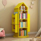 Enchanting 360° Rotating Children's Wooden Bookshelf