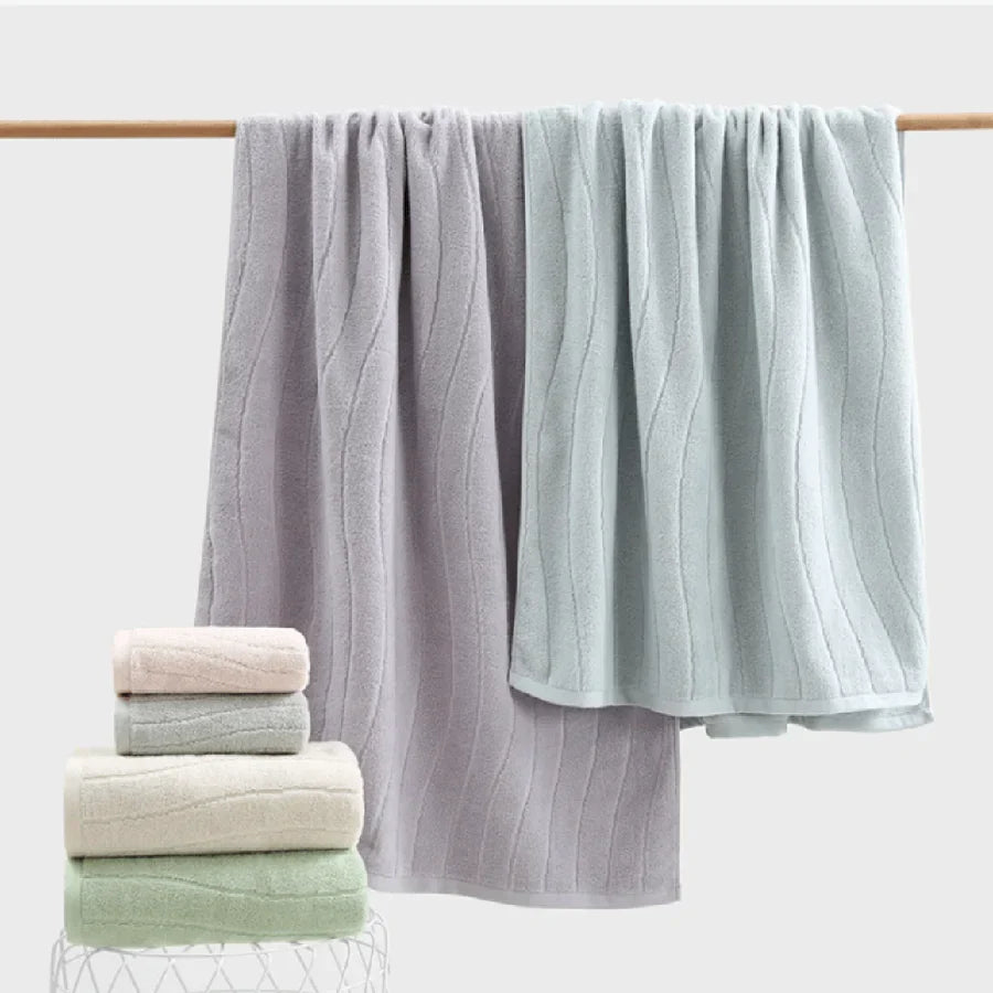Luxurious 100% Cotton Towel Set - Unmatched Absorbency & Elegance