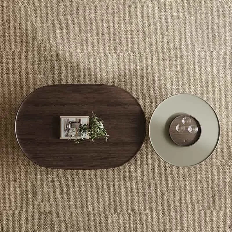 Nordic Elegance: Minimalist Oval Coffee Table