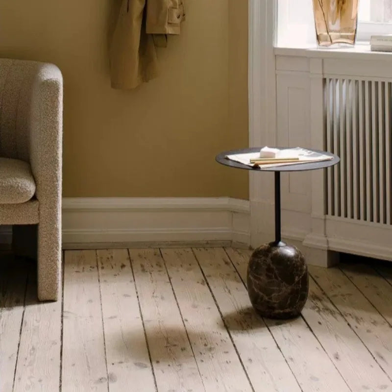 Elegant Marble Round Coffee Table