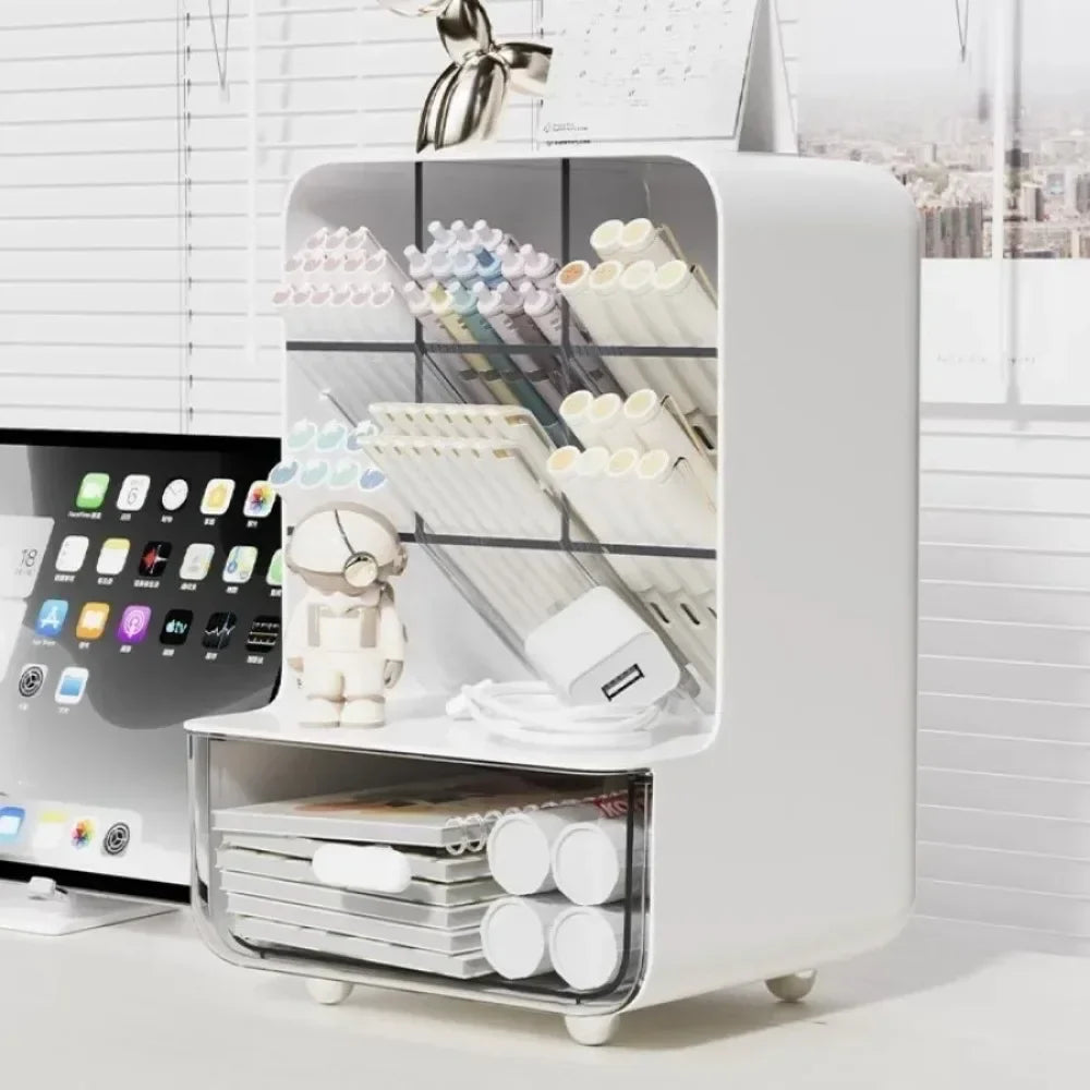 Elegant Slanted Pen Holder - Maximize Your Workspace