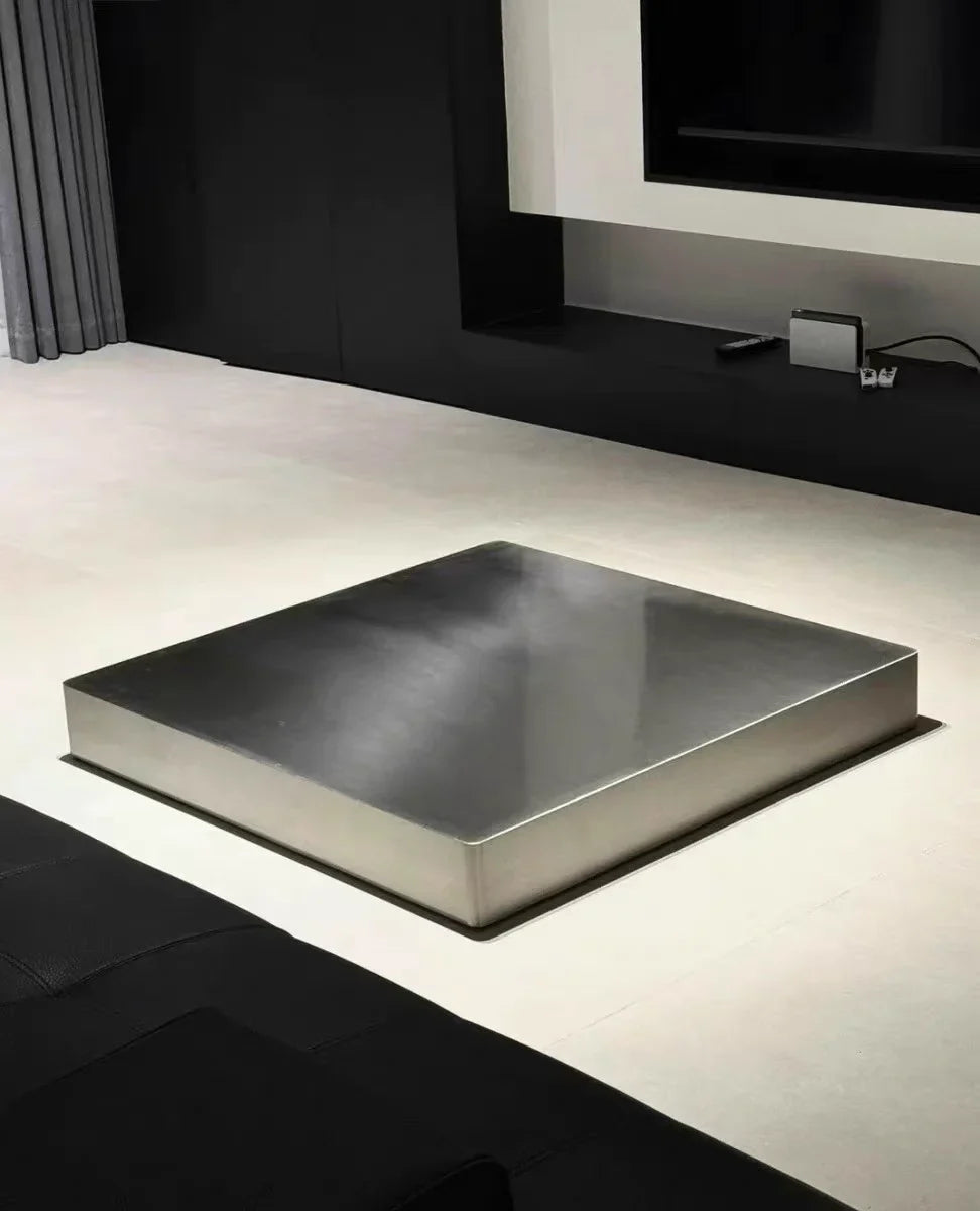 Exquisite Stainless Steel Italian Coffee Table