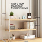 Elegant Acrylic Desktop Organizer - Maximize Your Space