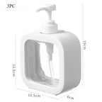 Elegant Transparent Soap Dispenser Set - Versatile & Stylish