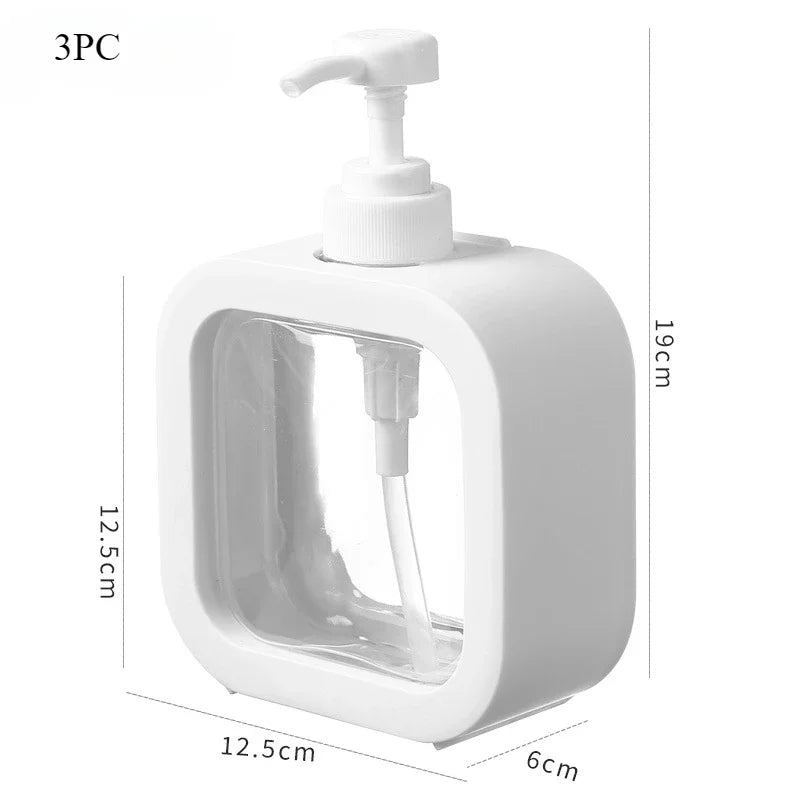 Elegant Transparent Soap Dispenser Set - Versatile & Stylish