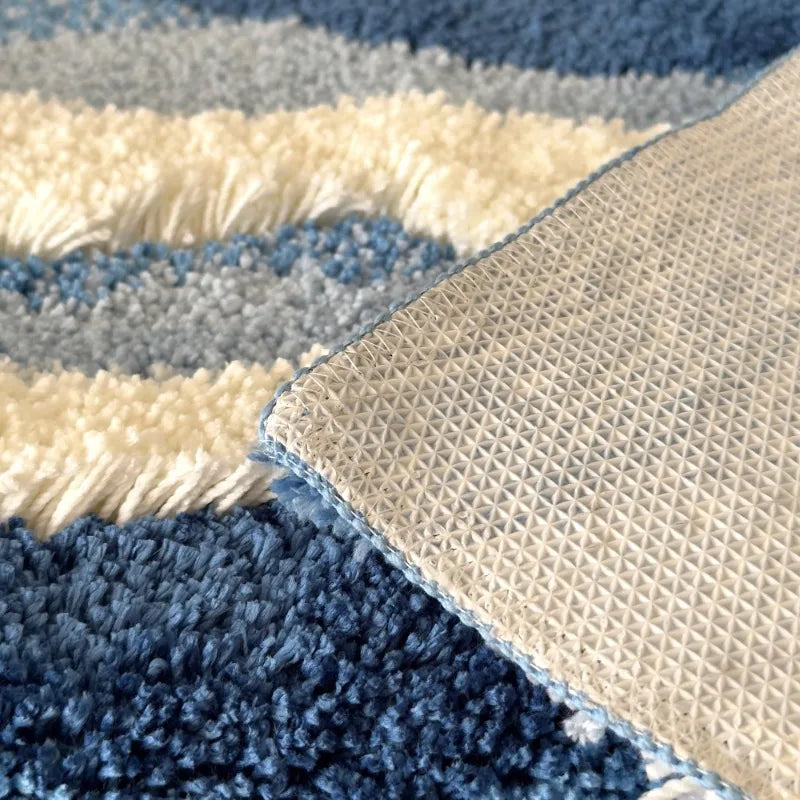 Ocean Wave Tufted Rug – Elegant Anti-Slip Home Decor