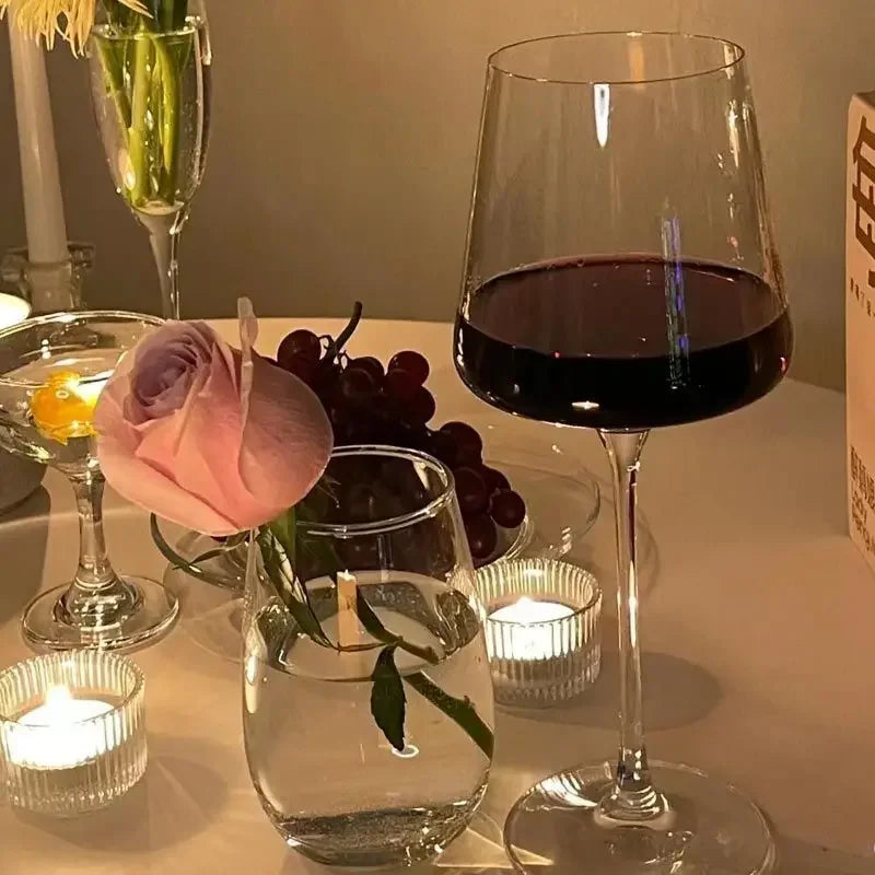 Exquisite European Crystal Wine Glasses for Luxurious Dining
