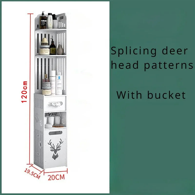 Elegant Bathroom Corner Storage Cabinet - Maximize Space & Style