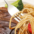 Elegant Stainless Steel Cutlery Set with Wooden Handles