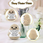 Charming Positive Energy Potato Plush Doll - Handmade Delight