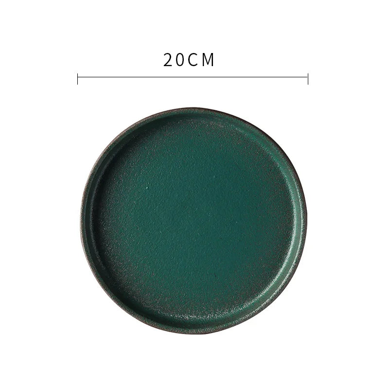 Exquisite Green Ceramic Bowl Set for Elegant Dining