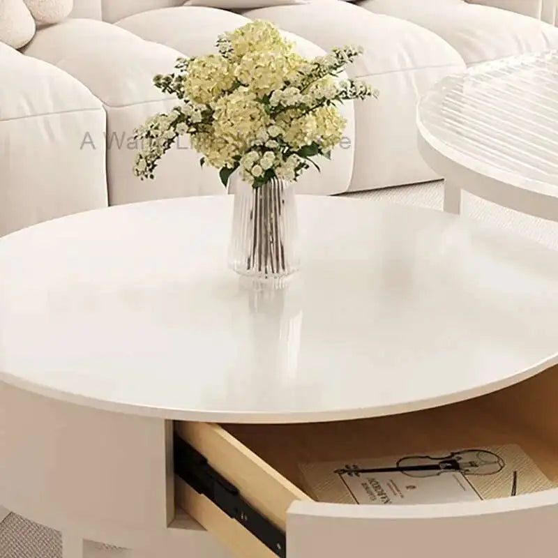 Exquisite White Coffee Table for Elegant Living Spaces
