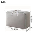 Large Capacity Clothes Storage Bag Waterproof Cabinet Wardrobe Organizer Quilt Pillow Blanket Organizer Dustproof Bedding Storag