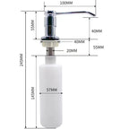 Elegant 350ml Stainless Steel Soap Dispenser for Kitchen & Bath