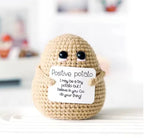 Charming Positive Energy Potato Plush Doll - Handmade Delight
