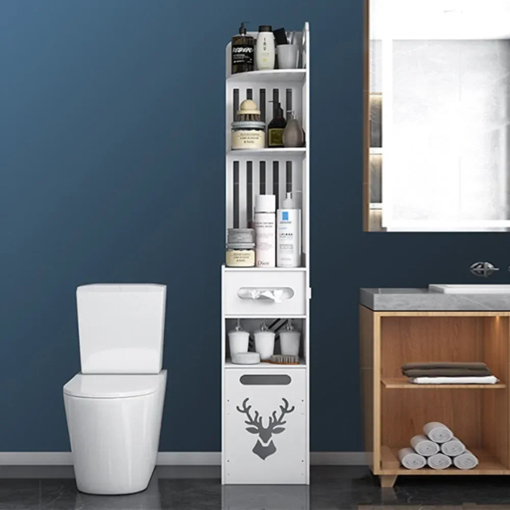 Elegant Bathroom Corner Storage Cabinet - Maximize Space & Style