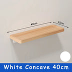 Elegant Wall-Mounted Wooden Bathroom Shelf
