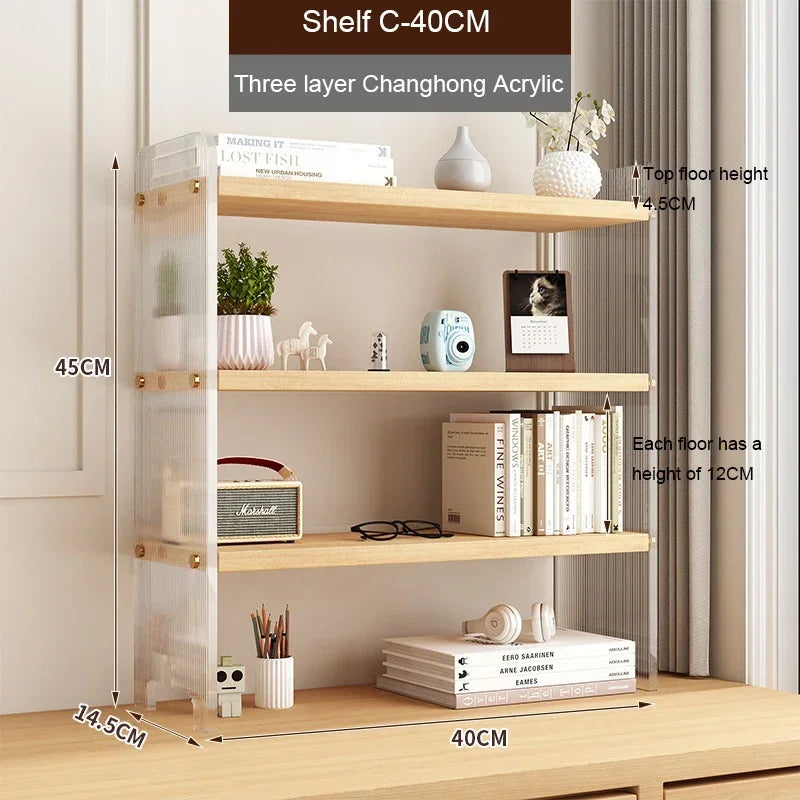 Elegant Acrylic Desktop Organizer - Maximize Your Space