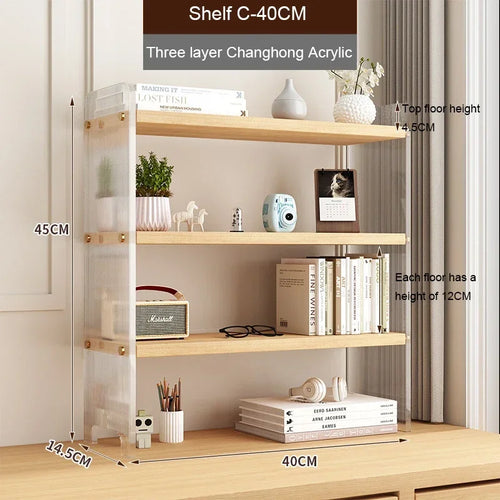 Elegant Acrylic Desktop Organizer - Maximize Your Space