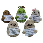 Charming Positive Energy Potato Plush Doll - Handmade Delight