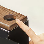 Elegant Walnut Toothbrush Holder & Organizer