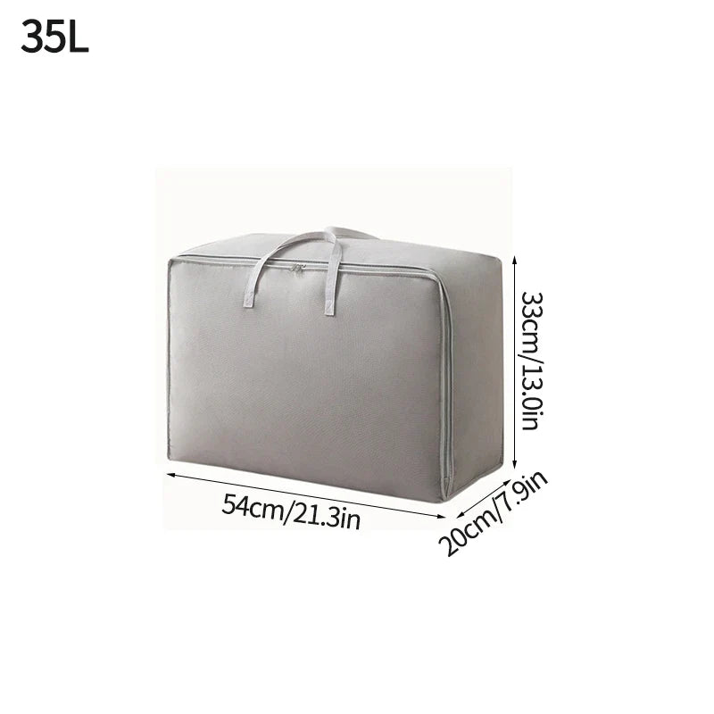 Large Capacity Clothes Storage Bag Waterproof Cabinet Wardrobe Organizer Quilt Pillow Blanket Organizer Dustproof Bedding Storag