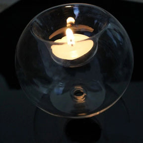 Exquisite European Glass Candle Holder - Elevate Your Home Décor