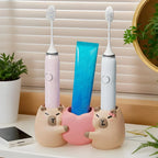 Charming Capybara Electric Toothbrush Holder for Families