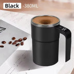 Elegant 380ML Self-Stirring Coffee Mug with Temp Display