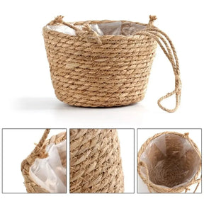 Elegant Jute Hanging Planter Set - Indoor & Outdoor Décor
