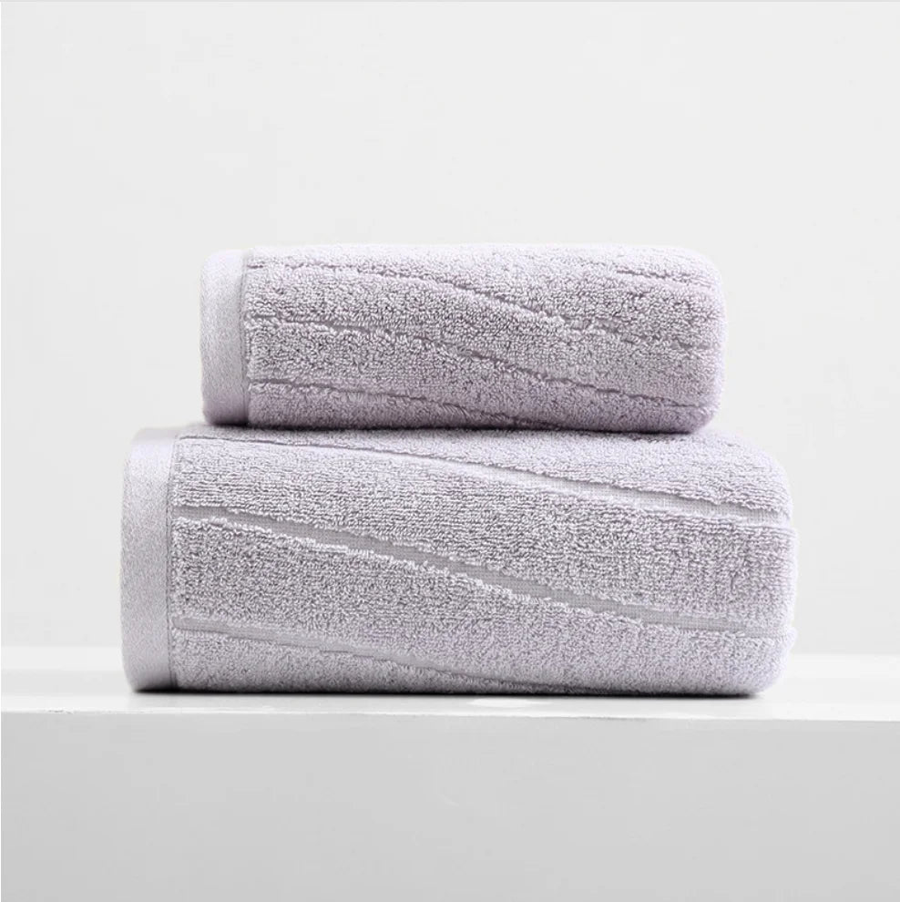 Luxurious 100% Cotton Towel Set - Unmatched Absorbency & Elegance