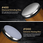 Rolling Knife Sharpener Magnetic Knife Holder Diamond Sharpening Stone Kit with 15 and 20 Degrees Angle Roller Kitchen Accessory