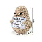 Charming Positive Energy Potato Plush Doll - Handmade Delight