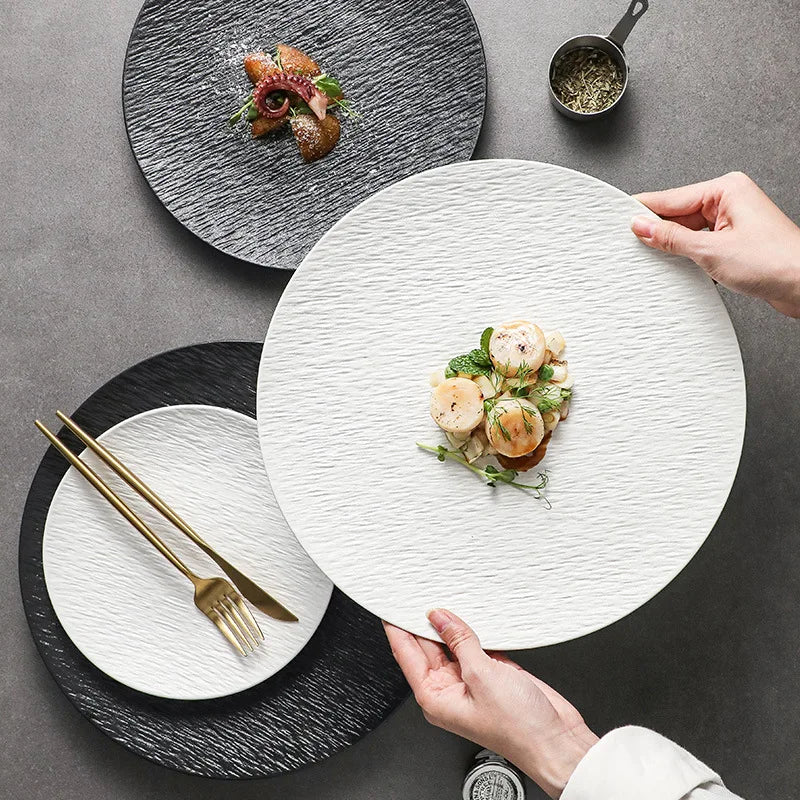Exquisite Ceramic Steak Plate for Elegant Dining
