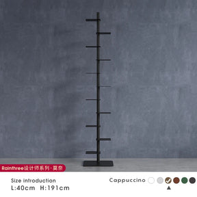 Nordic Minimalist Vertical Metal Bookcase for Children