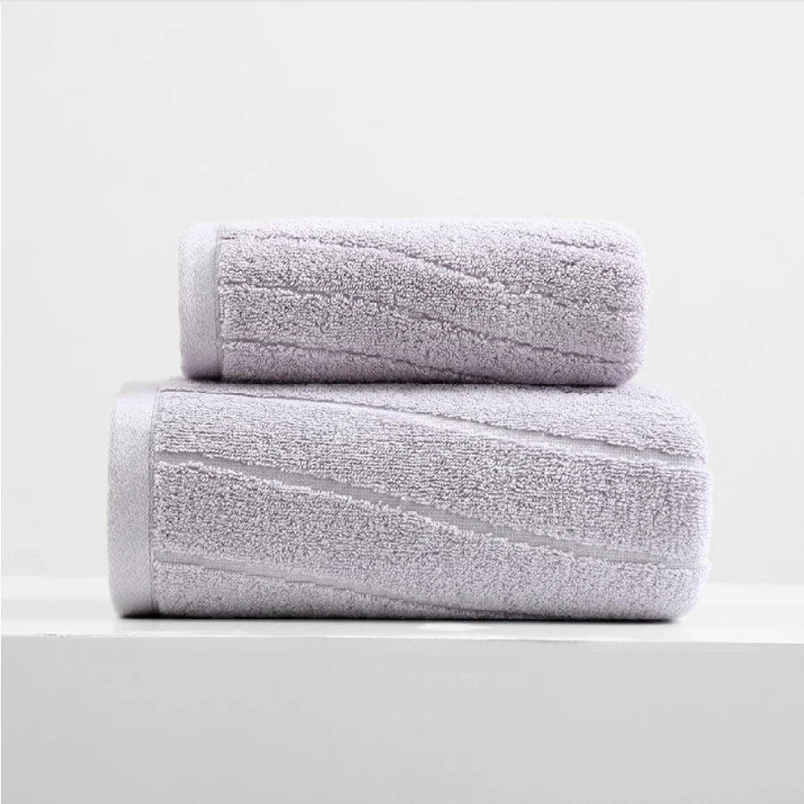Luxurious 100% Cotton Towel Set - Unmatched Absorbency & Elegance