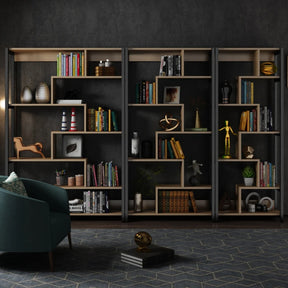 Elegant Modern Bookcase with Adjustable Shelves