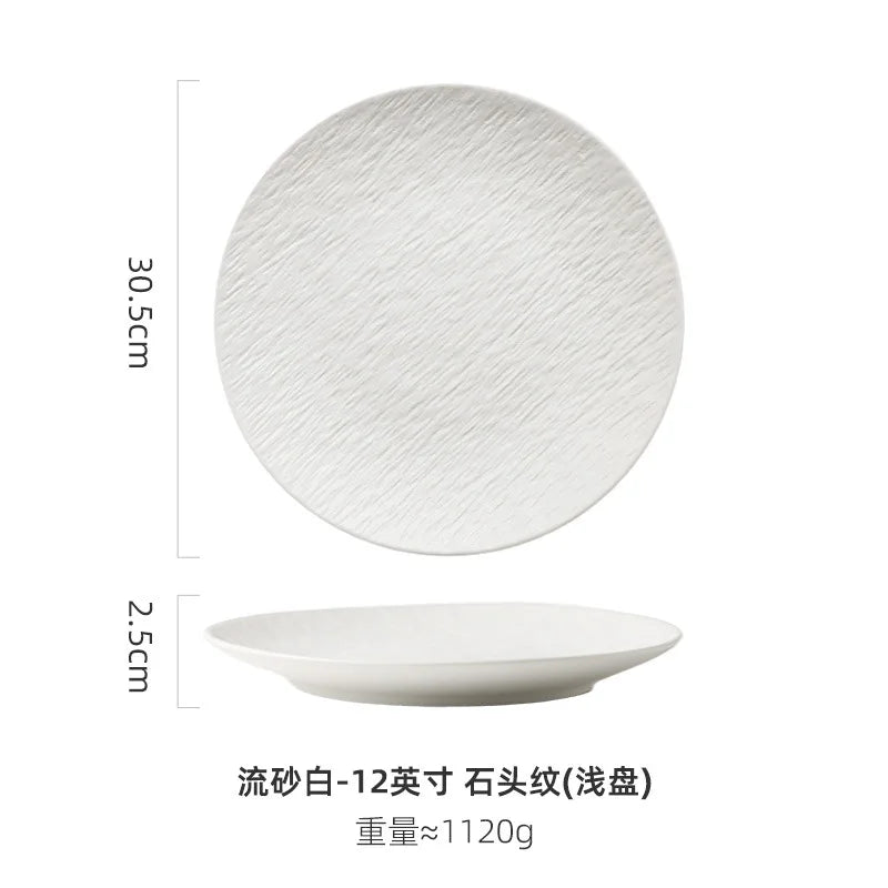 Exquisite Ceramic Steak Plate for Elegant Dining