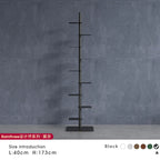 Nordic Minimalist Vertical Metal Bookcase for Children