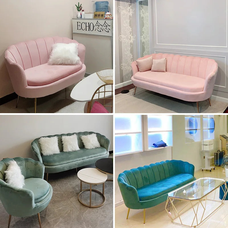 Exquisite Nordic Velvet Armchair & Sofa Set for Luxurious Living