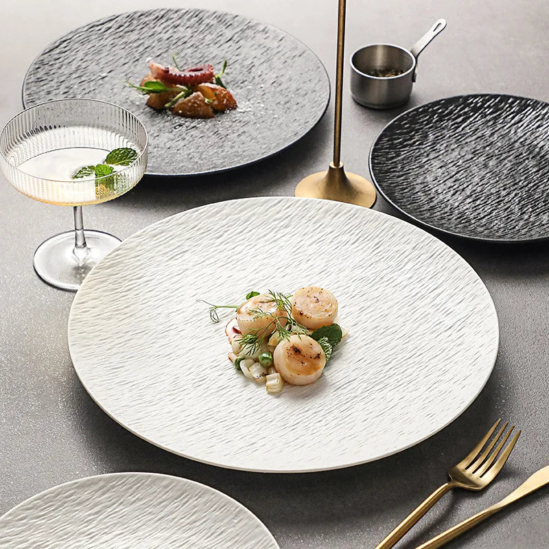 Exquisite Ceramic Steak Plate for Elegant Dining