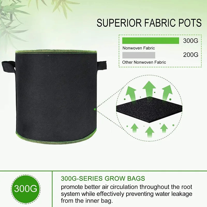 Premium Fabric Grow Bags for Optimal Plant Growth