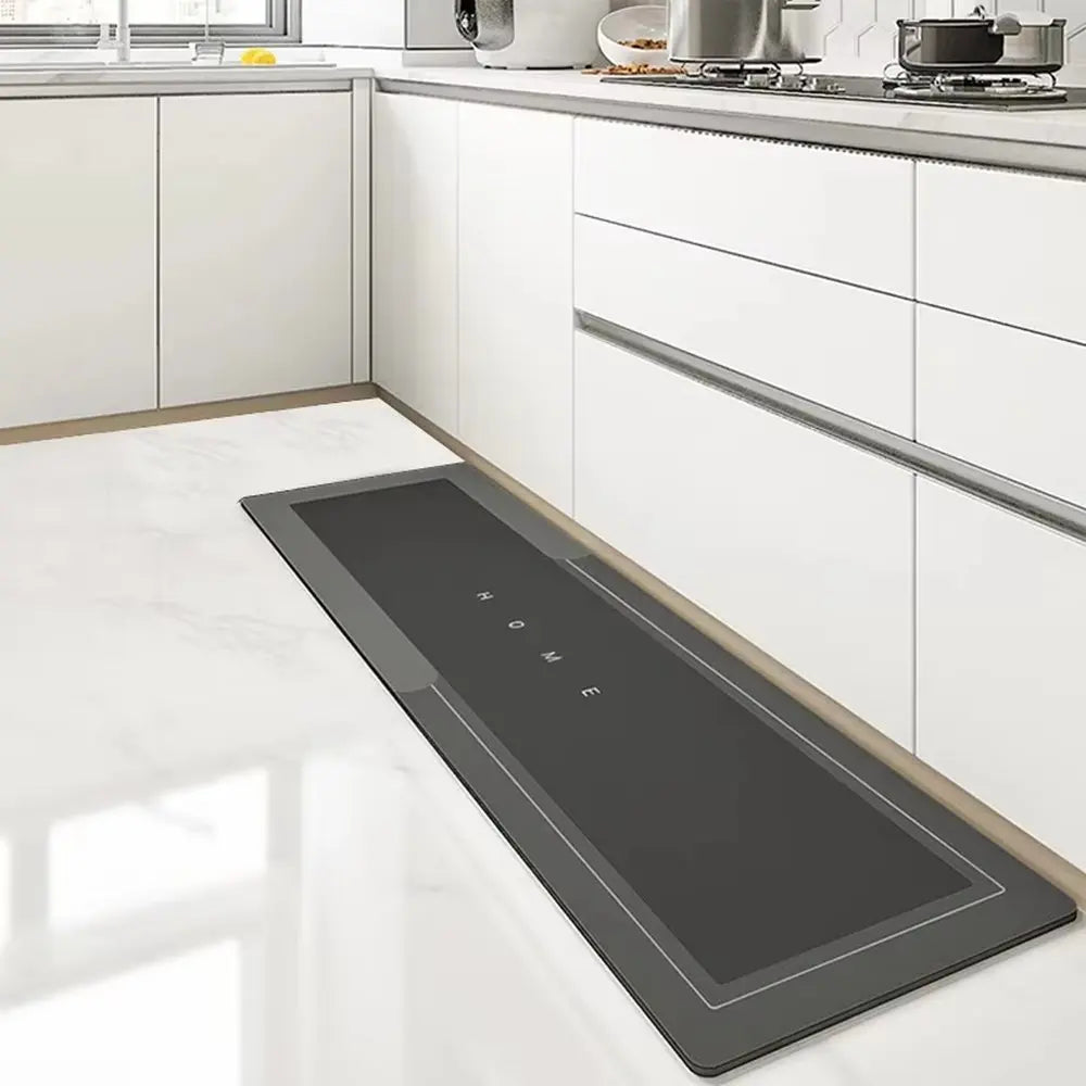 Elegant Diatom Mud Kitchen Mat - Anti-Slip & Quick-Dry