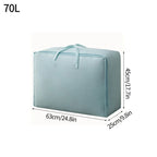 Large Capacity Clothes Storage Bag Waterproof Cabinet Wardrobe Organizer Quilt Pillow Blanket Organizer Dustproof Bedding Storag