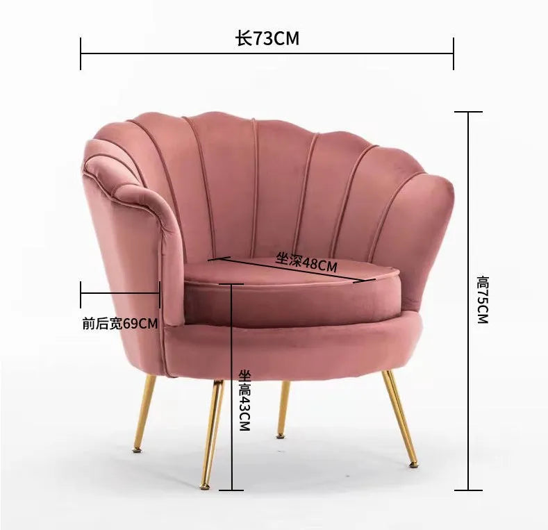 Exquisite Nordic Velvet Armchair & Sofa Set for Luxurious Living