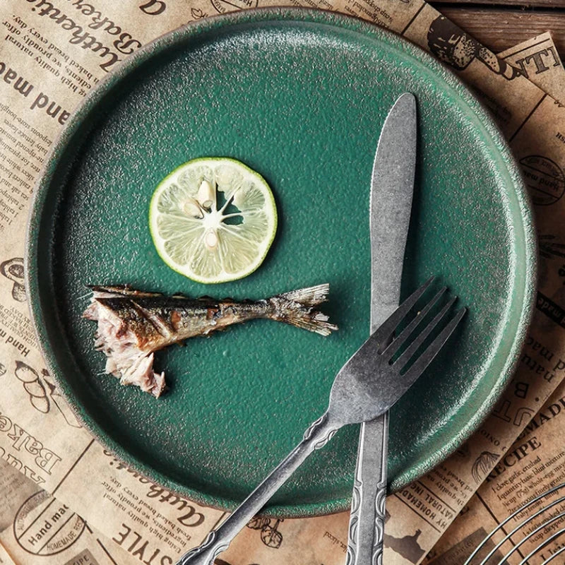 Exquisite Green Ceramic Bowl Set for Elegant Dining
