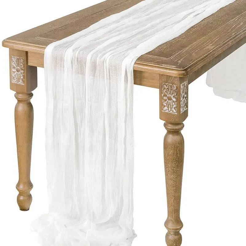 Elegant Sage Table Runner for Vintage Wedding Decor