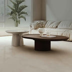 Nordic Elegance: Minimalist Oval Coffee Table