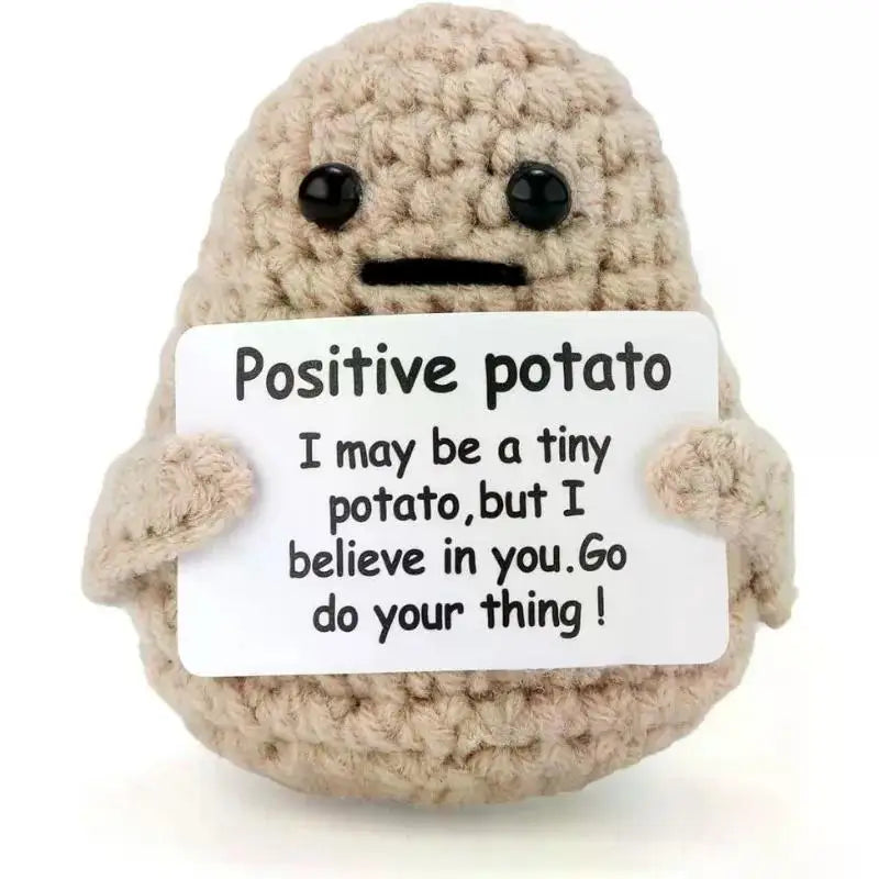 Charming Positive Energy Potato Plush Doll - Handmade Delight